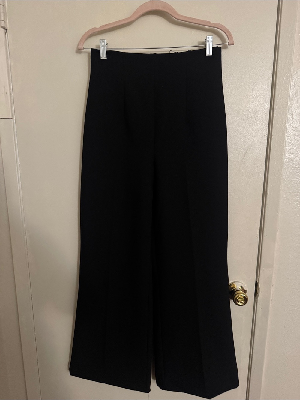 Zara Black Wide-Leg Trousers